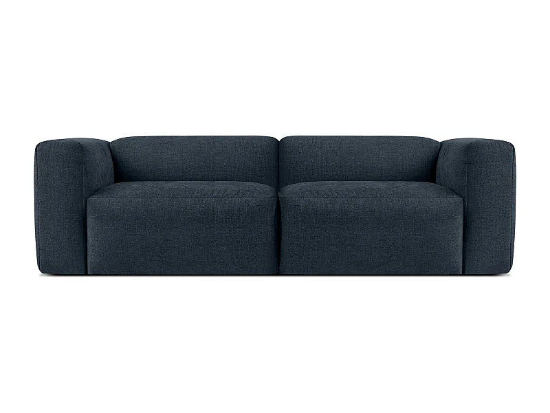 Sofa 2,5 Sitzer mit extrem weicher und bequemer Sitz - dunkelblau - BUFFO
