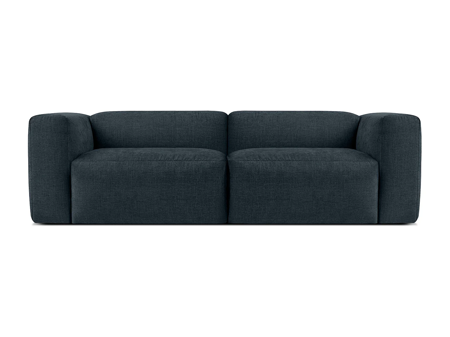 Sofa 2,5 Sitzer mit extrem weicher und bequemer Sitz - dunkelblau - BUFFO