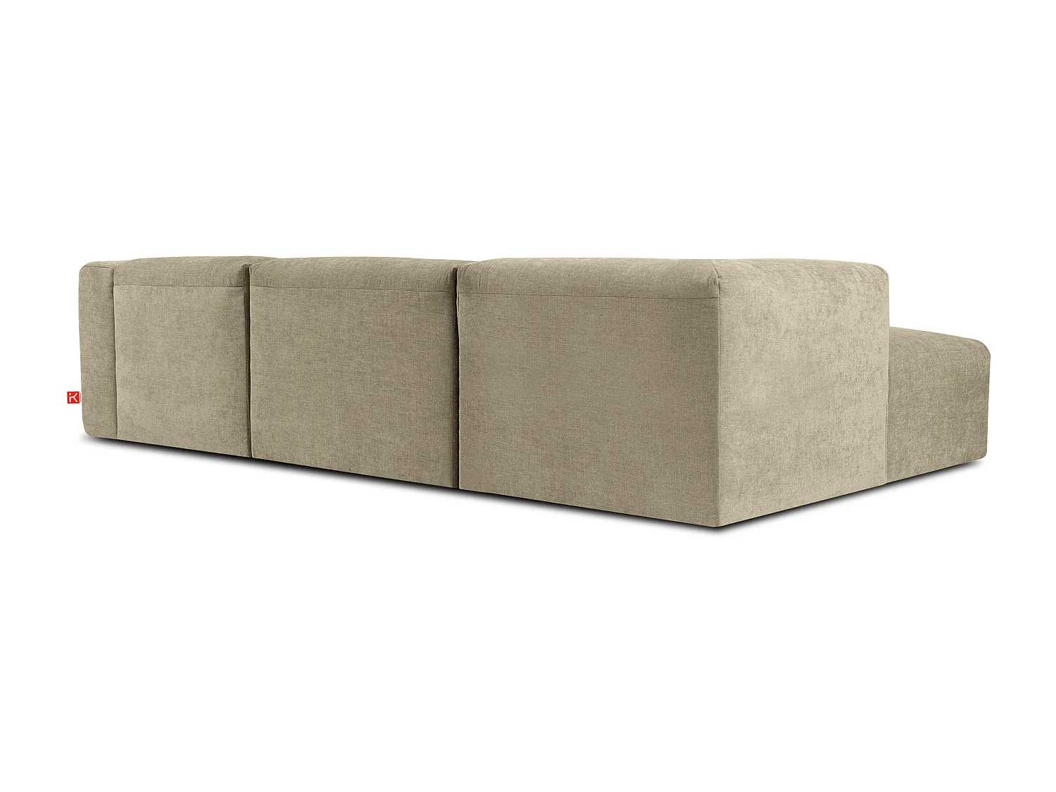 Ecksofa Links mit extrem weicher und bequemer Sitz - gelb - BUFFO