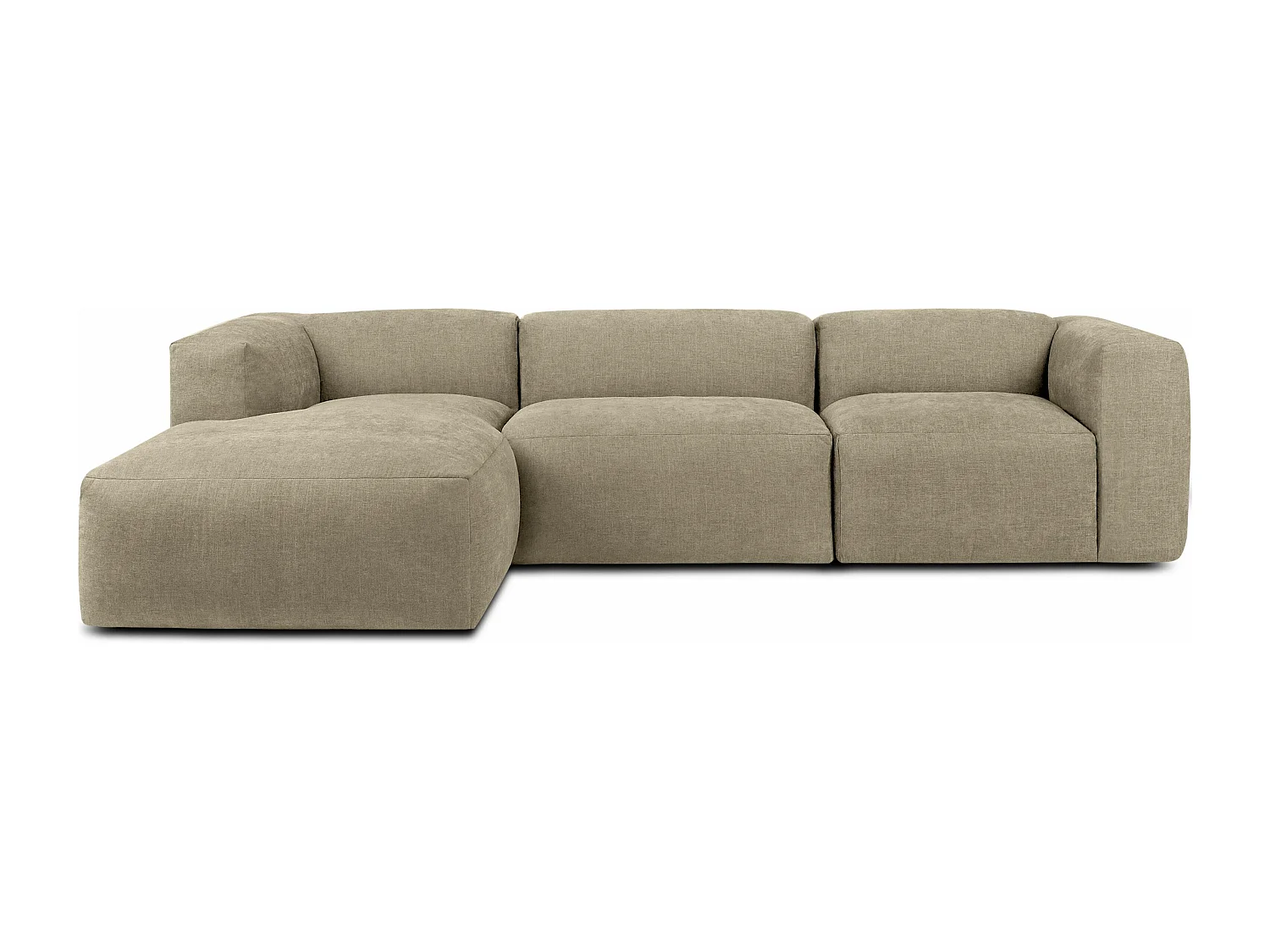 Ecksofa Links mit extrem weicher und bequemer Sitz - gelb - BUFFO