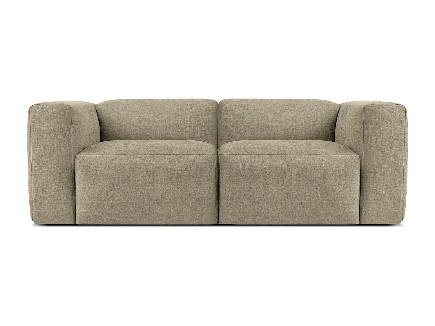 Sofa 2 Sitzer mit extrem weicher und bequemer Sitz - gelb - BUFFO