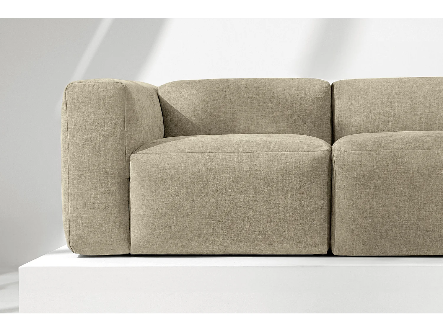 Sofa 2 Sitzer mit extrem weicher und bequemer Sitz - gelb - BUFFO