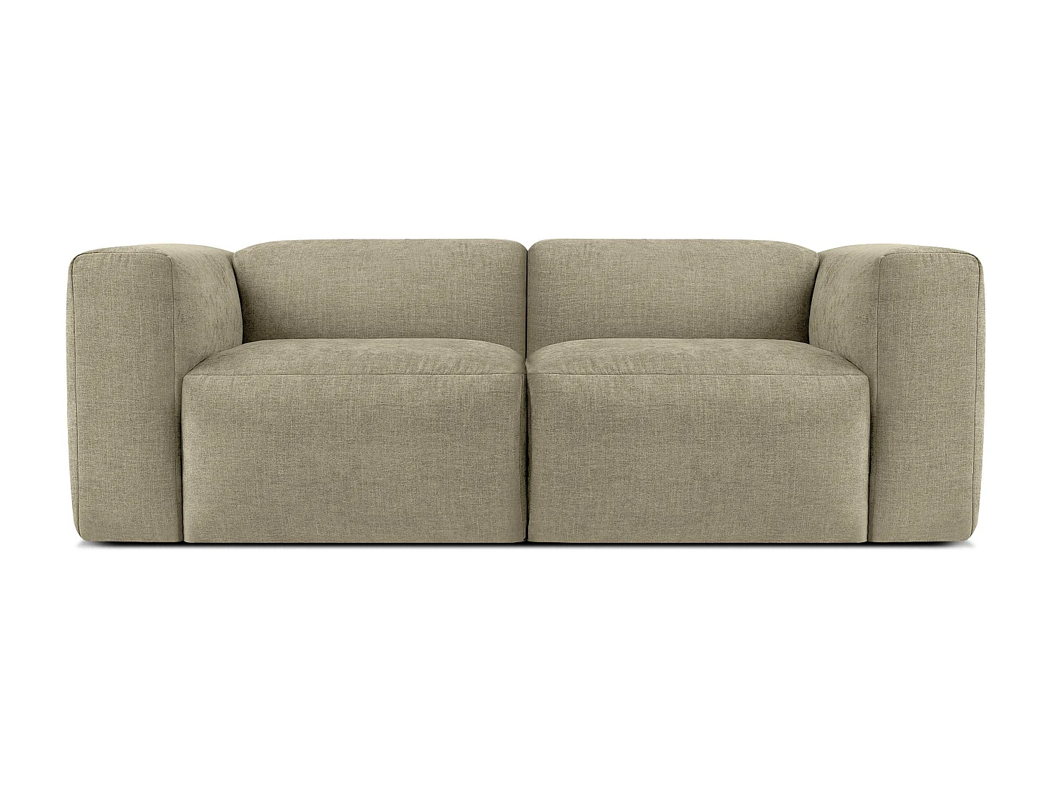 Sofa 2 Sitzer mit extrem weicher und bequemer Sitz - gelb - BUFFO