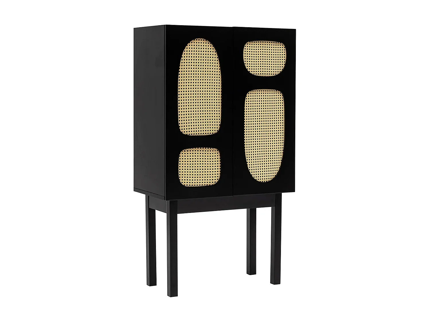 Aparador – 135 cm altura – 75 cm largura – Preto – Aglomerado