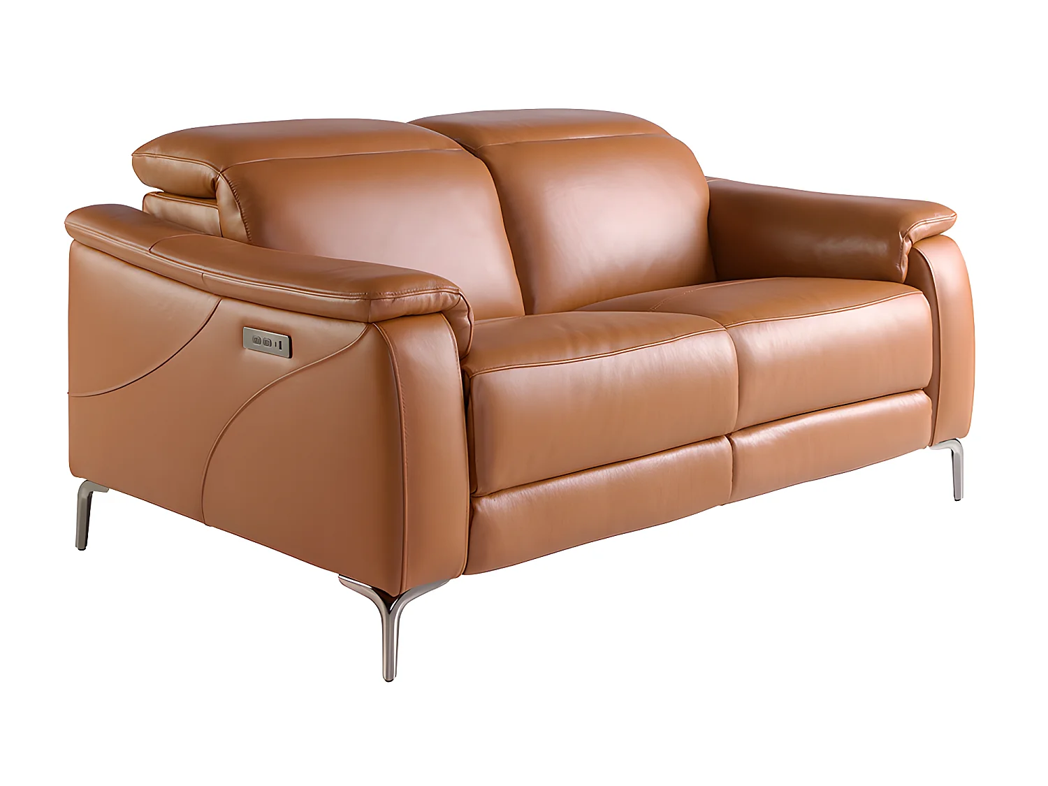 2-zits relaxsofa in bruin leer 6180 ANGEL CERDA