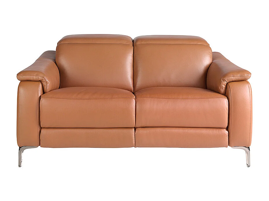 Canapé relax 2 places en cuir marron 6180 ANGEL CERDA