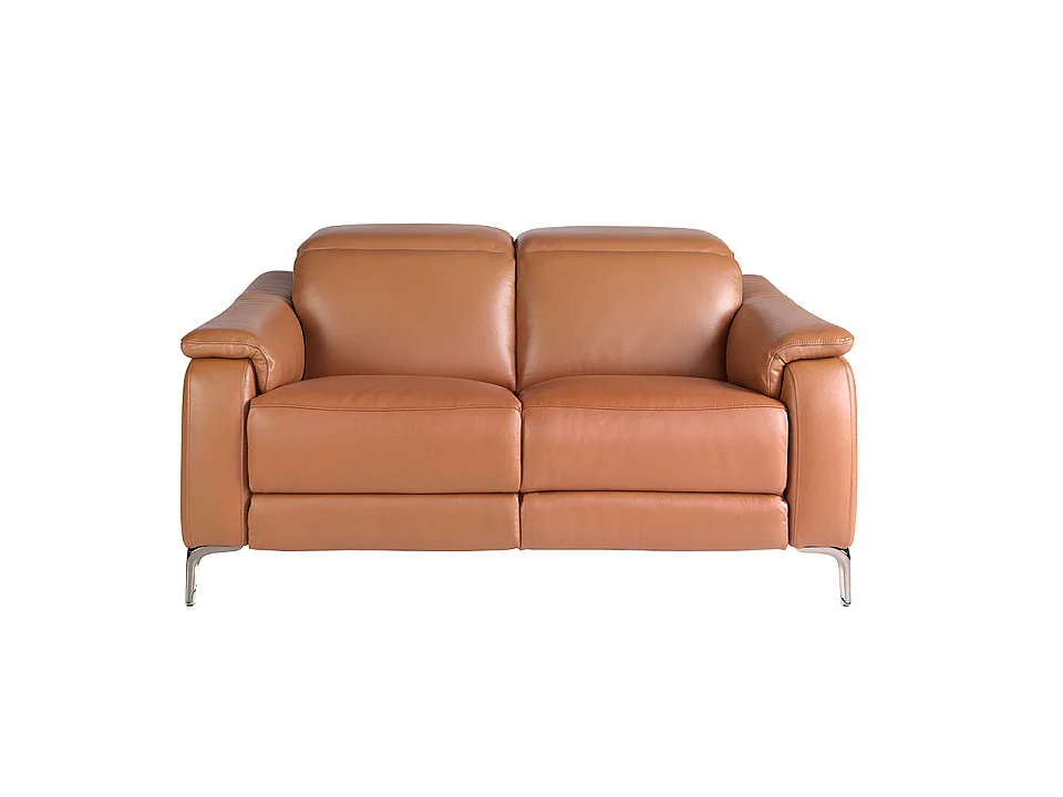 2-Sitzer-Relaxsofa aus braunem Leder 6180 ANGEL CERDA