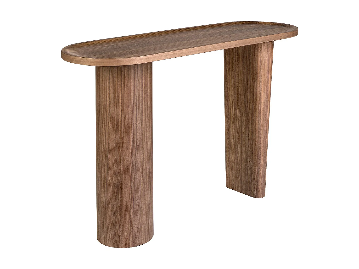 Console ovale en noyer demi-point 3249 ANGEL CERDA