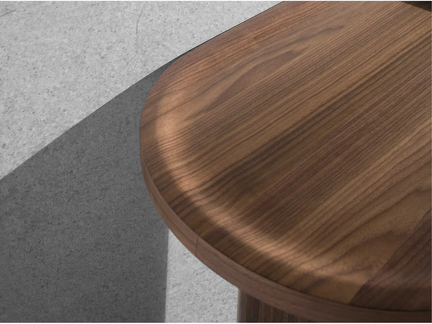 Console ovale en noyer demi-point 3249 ANGEL CERDA