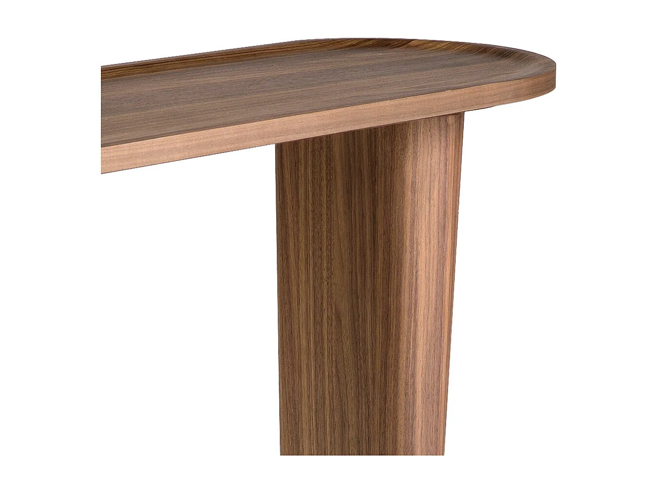 Console ovale en noyer demi-point 3249 ANGEL CERDA