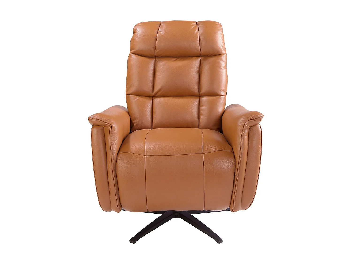 Fauteuil pivotant en cuir marron 5117 ANGEL CERDA