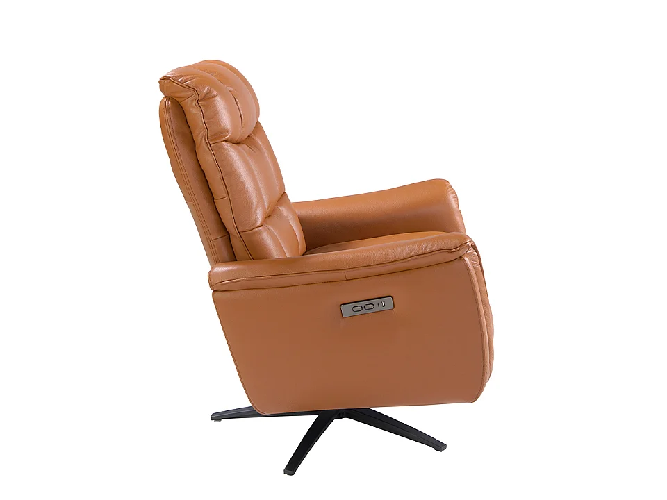 Bruine leren draaifauteuil 5117 ANGEL CERDA