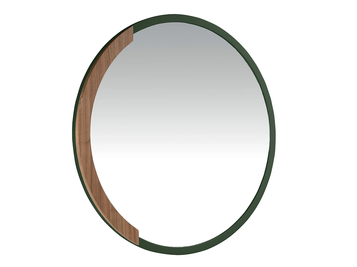 Miroir mural rond bois MDF couleur vert 3247 ANGEL CERDA