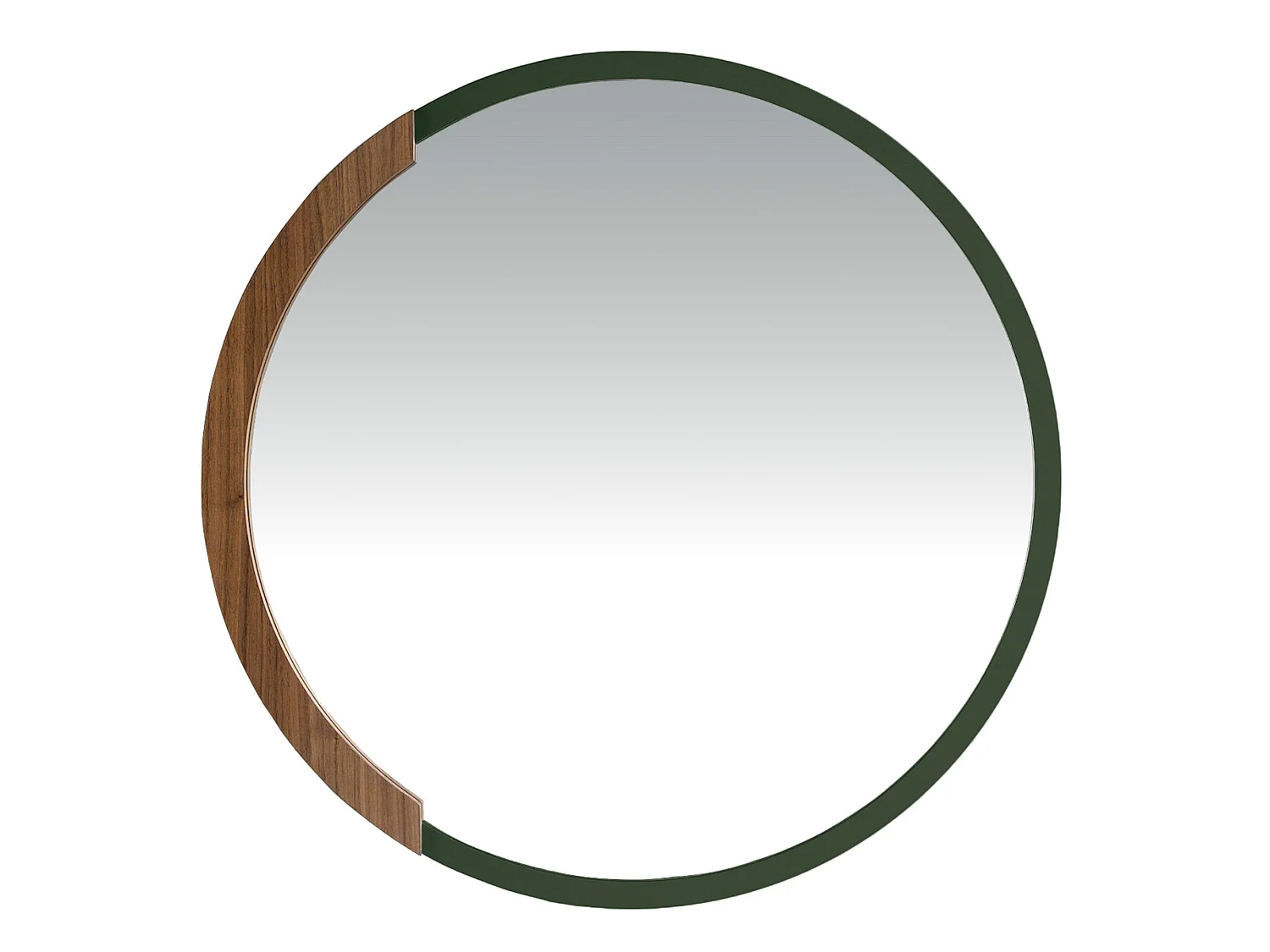 Miroir mural rond bois MDF couleur vert 3247 ANGEL CERDA