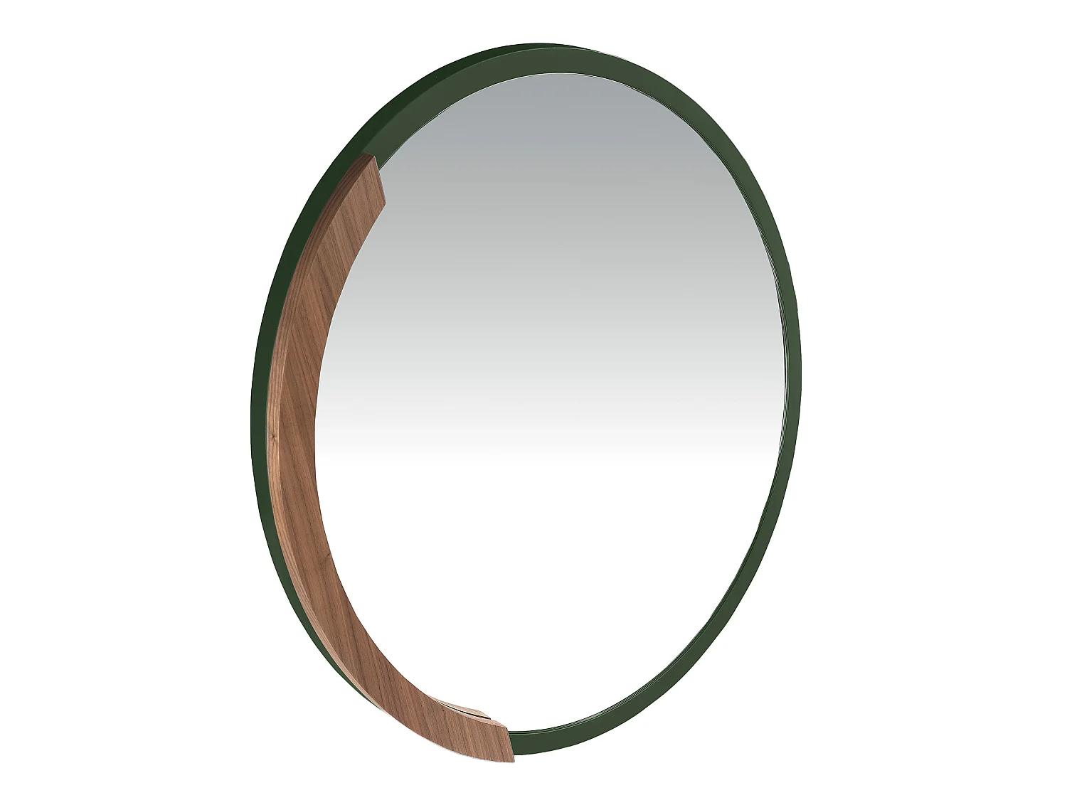 Miroir mural rond bois MDF couleur vert 3247 ANGEL CERDA