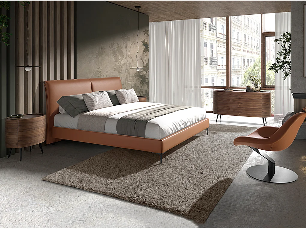 Cama polipiel color marrón  7158 ANGEL CERDA