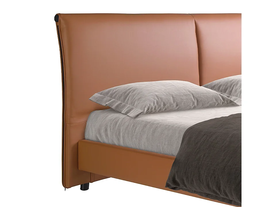 Lit en similicuir marron 7158 ANGEL CERDA