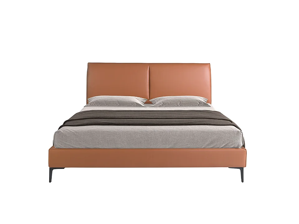 Lit en similicuir marron 7158 ANGEL CERDA