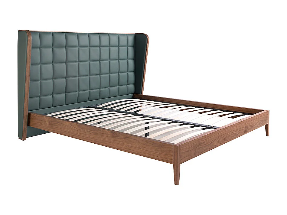 Lit en similicuir vert foncé 7148 ANGEL CERDA