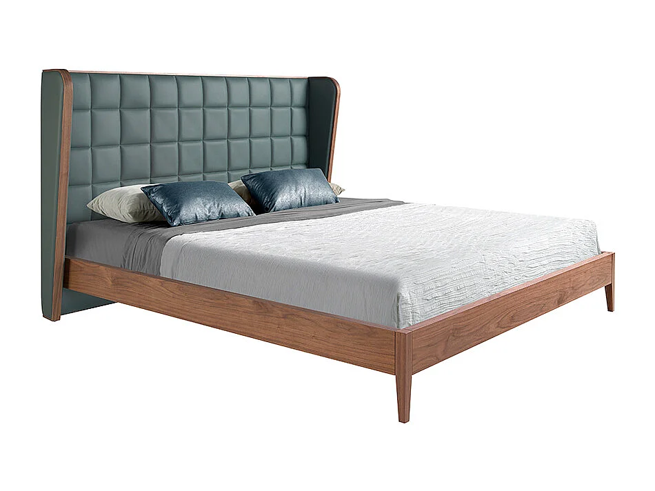 Lit en similicuir vert foncé 7148 ANGEL CERDA