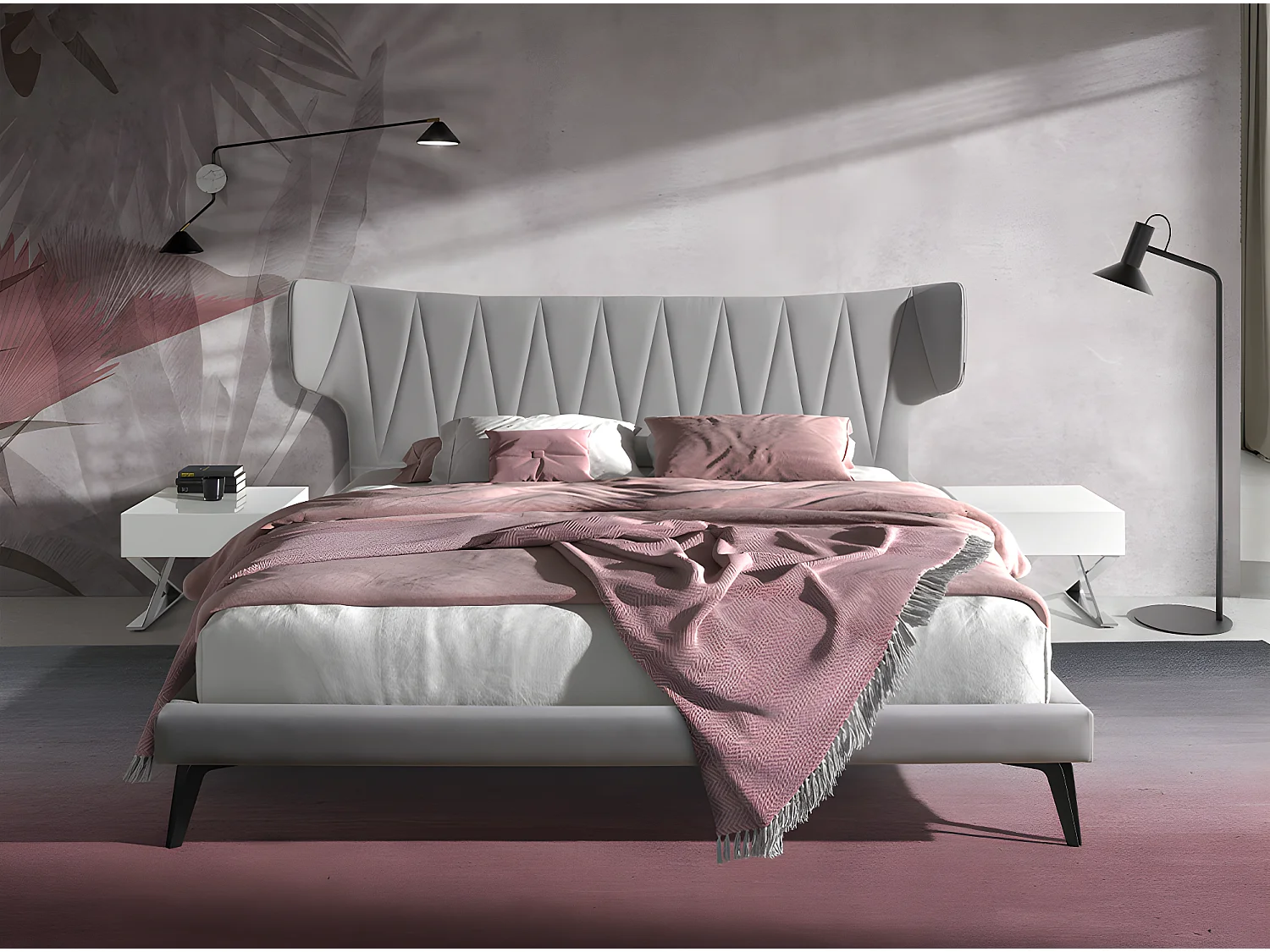 Cama tela color gris claro  7160 ANGEL CERDA