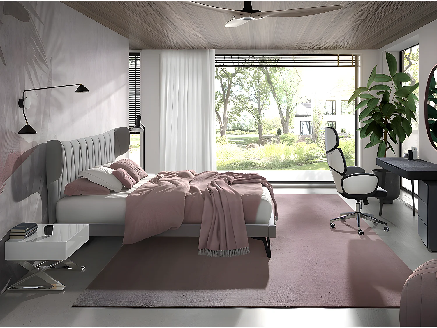 Cama tela color gris claro  7160 ANGEL CERDA