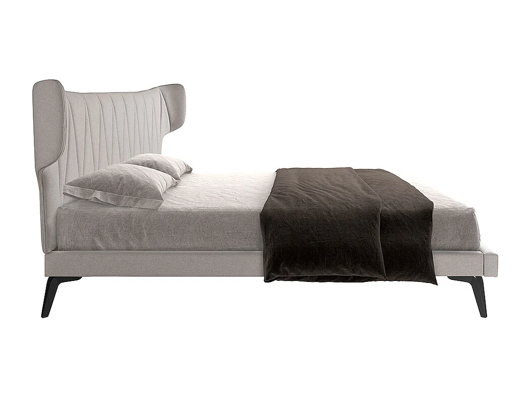 Lit en tissu gris clair 7160 ANGEL CERDA