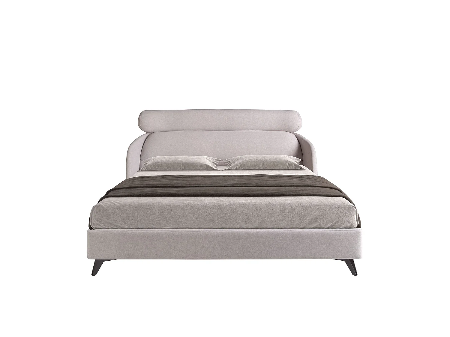 Lichtgrijs stoffen bed 7160 ANGEL CERDA