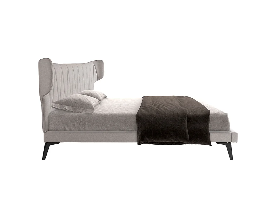 Lit en tissu gris clair 7160 ANGEL CERDA