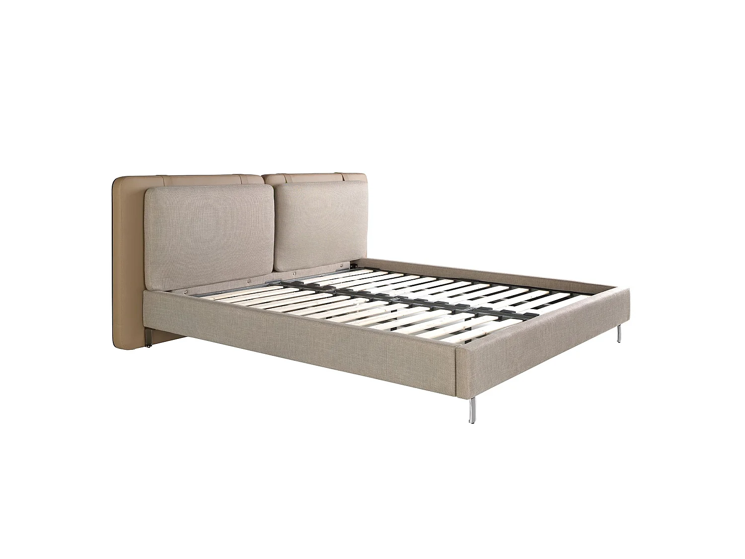 Letto in similpelle visone e tessuto grigio 7154 ANGEL CERDA