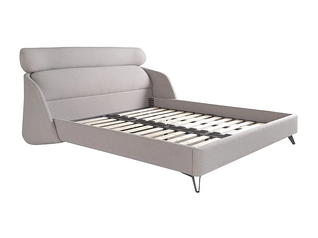 Lichtgrijs stoffen bed 7161 ANGEL CERDA