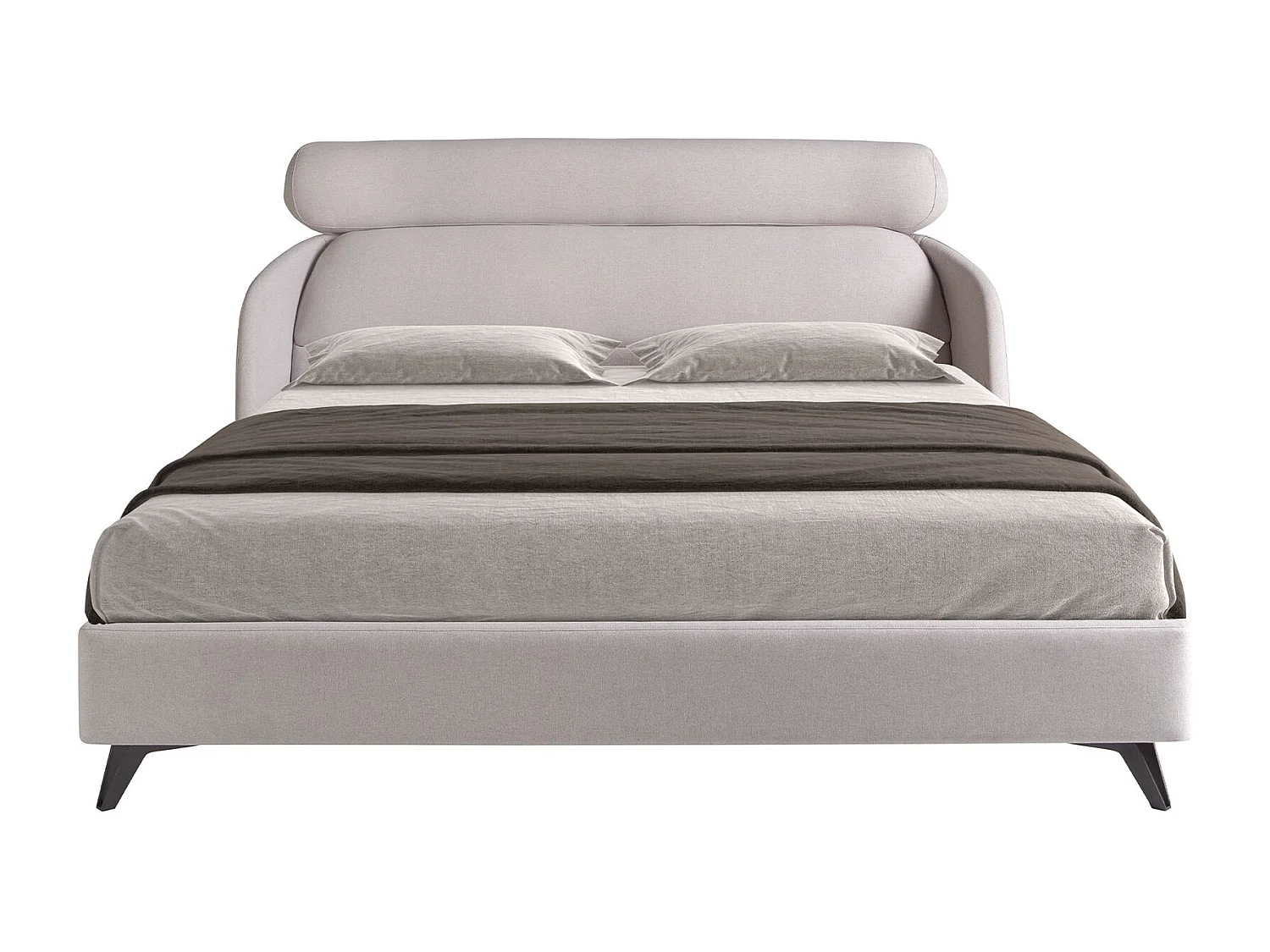 Letto in tessuto grigio chiaro 7161 ANGEL CERDA