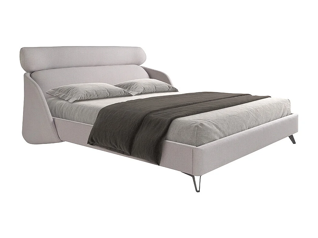 Letto in tessuto grigio chiaro 7161 ANGEL CERDA