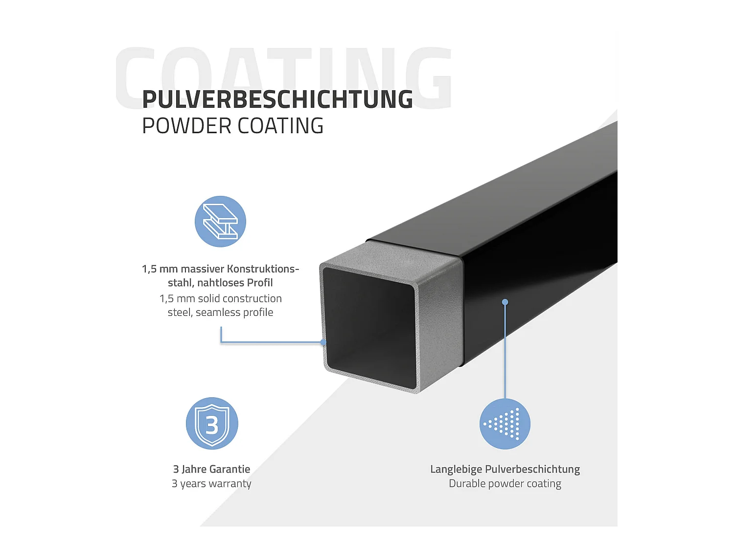 3x Percheros de pared para esquina 60 x 30 cm negro en forma de L para vestidor