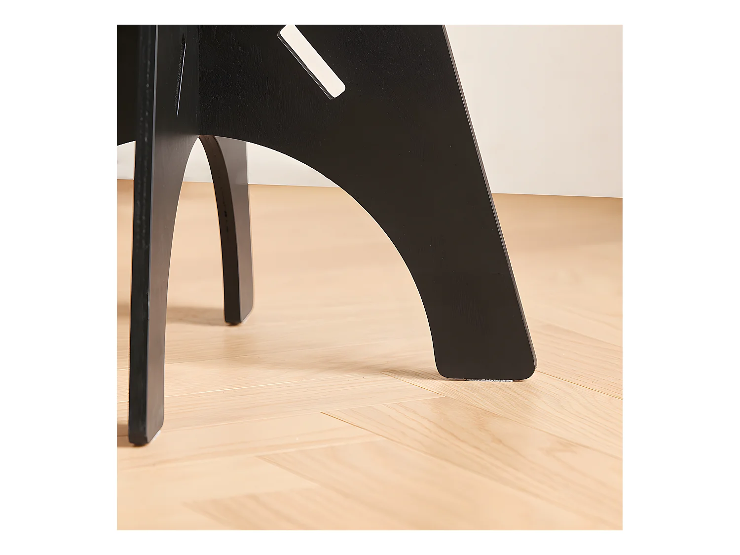 SoBuy HFBT01-K-SCH  Table d'appoint Ronde en Bois Table Basse Ronde Table de Nuit Table de Chevet Bouts de Canapé Marron en Tenons et Mortaises, Noir