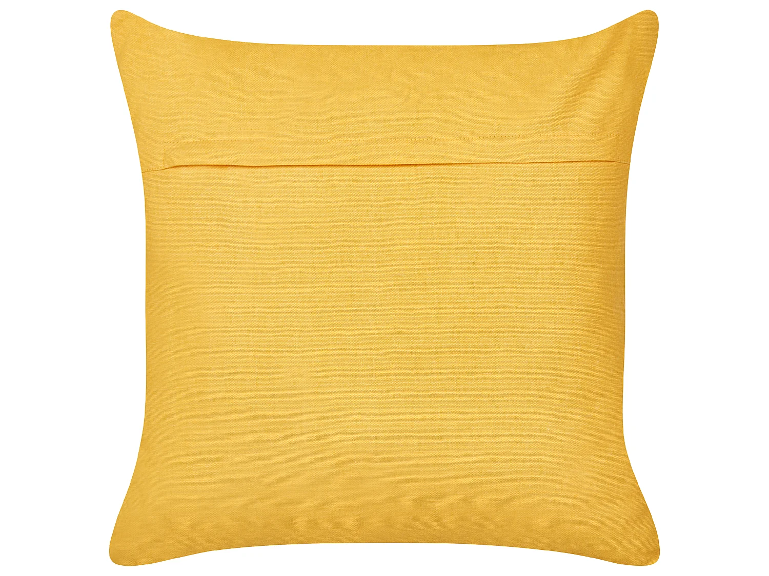 Lot de 2 coussins en coton brodé à motif d'arc-en-ciel jaune 45 x 45 cm LEEA