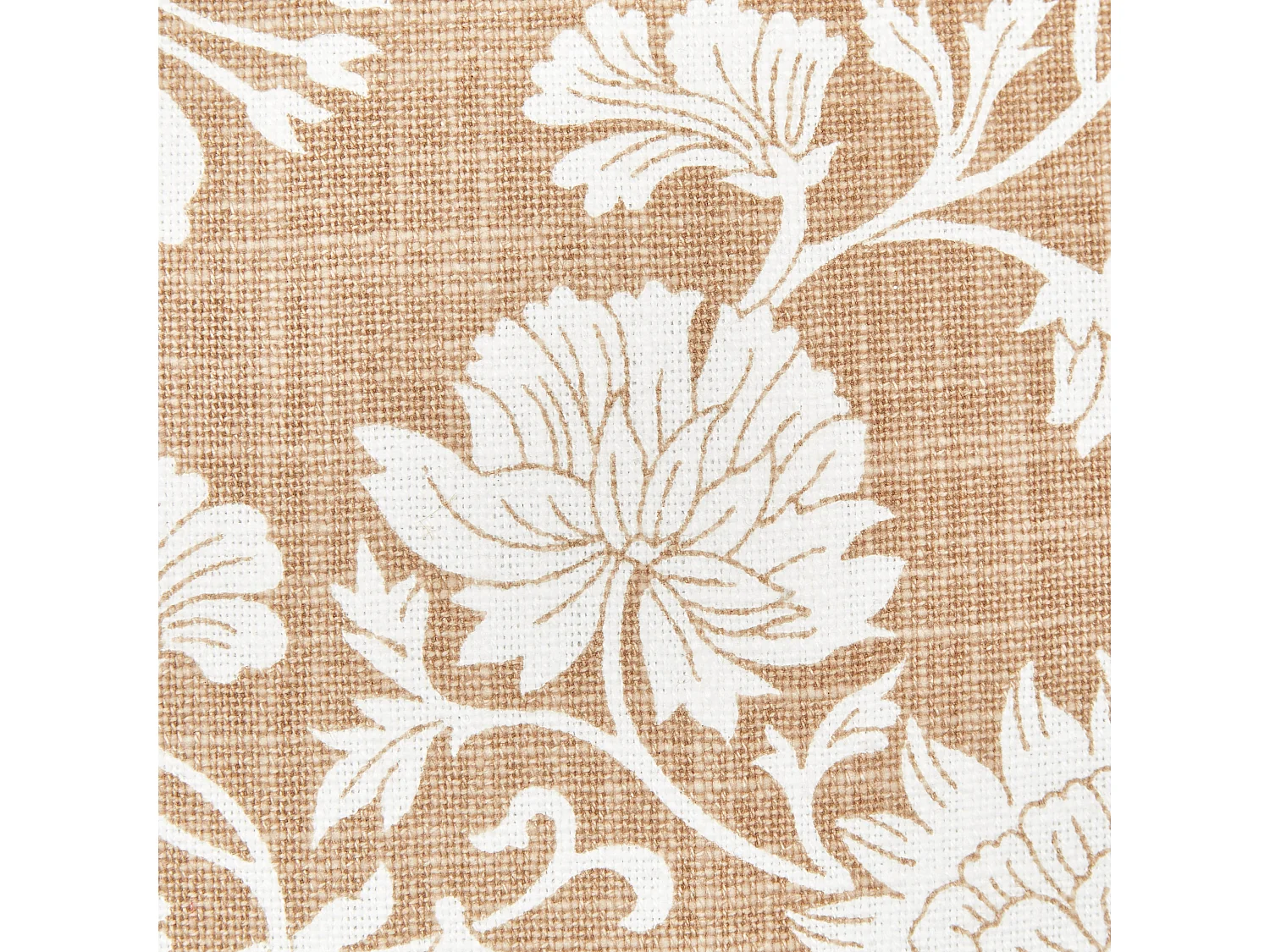 Lot de 2 coussins décoratifs NOTELEA Coton 45 x 45 cm Beige Motif floral