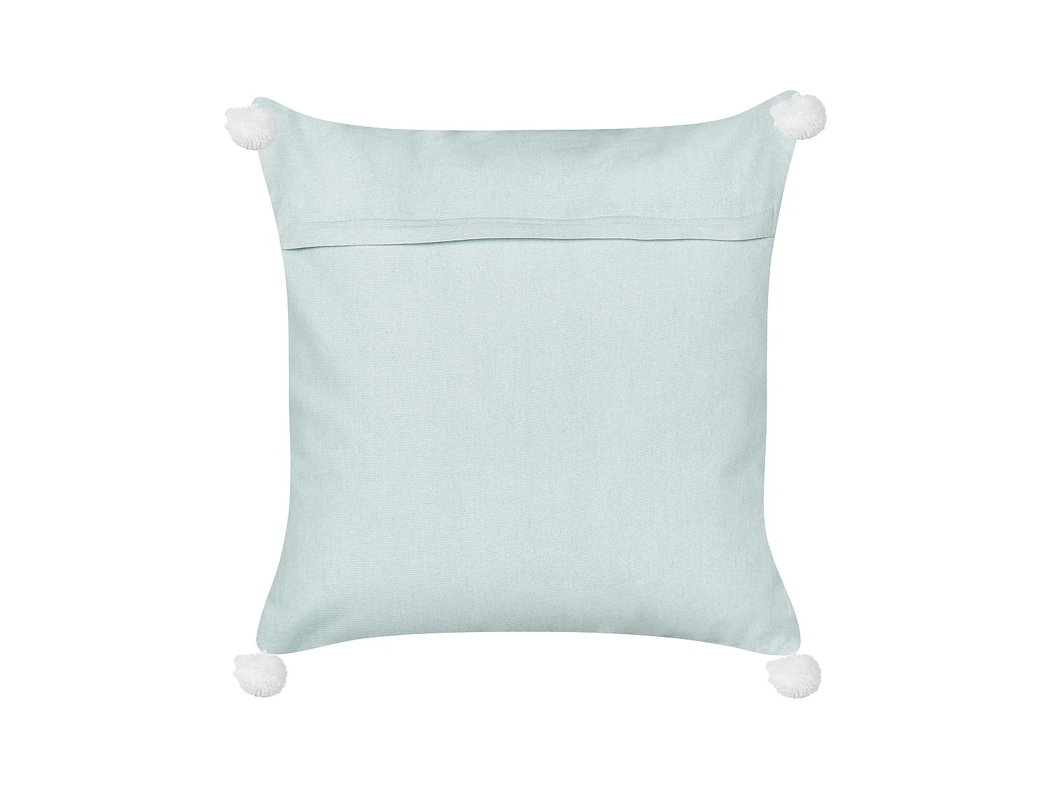 Sierkussen LEATHESIA Fluweel 45 x 45 cm Lichtblauw Abstract patroon
