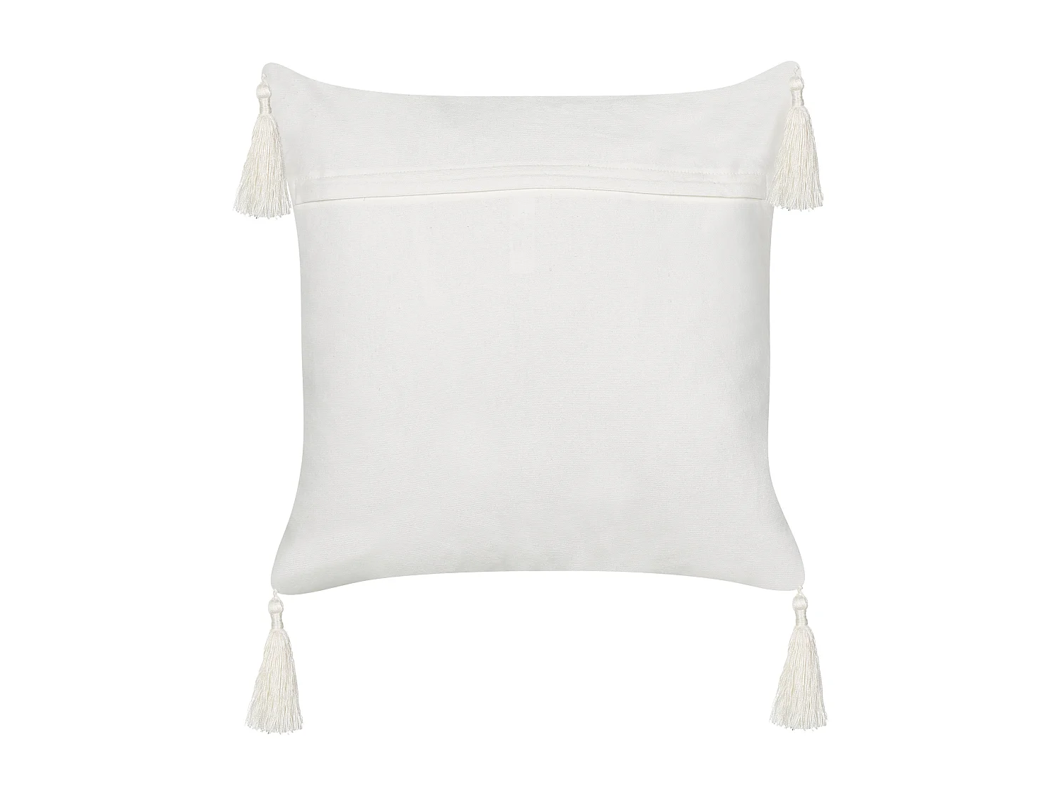 Cuscino decorativo MELOBESIA Cotone 45 x 45 cm Beige Trama di piante