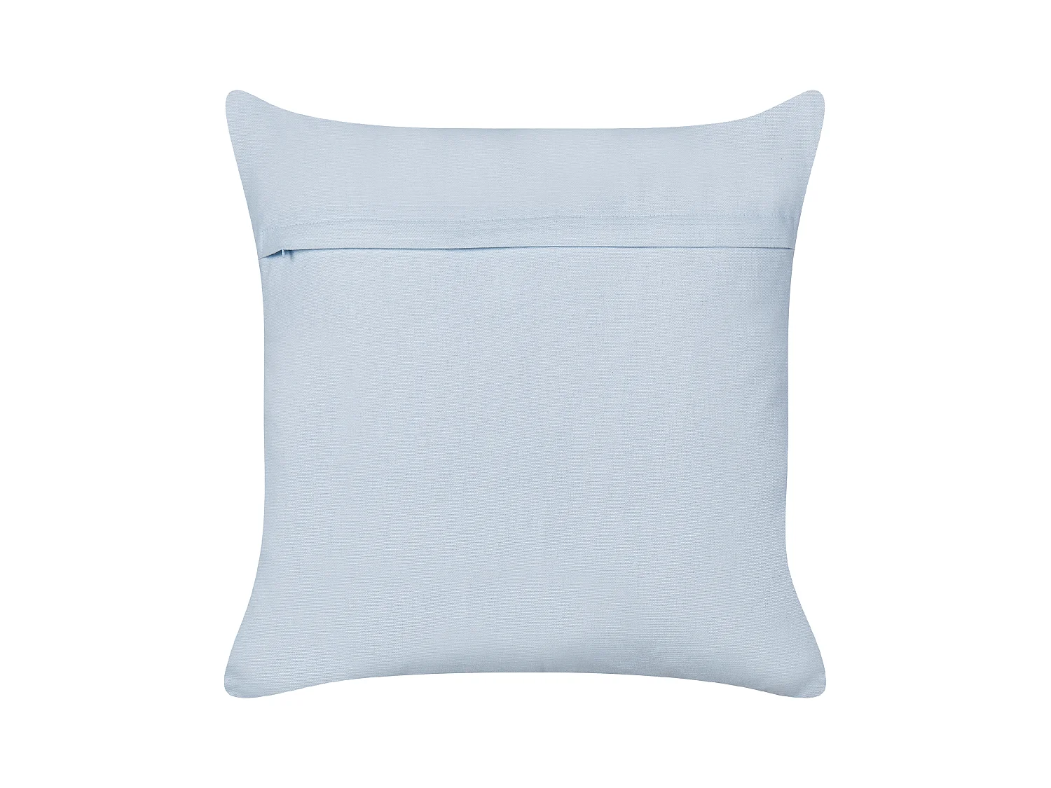 Dekokissen 2er Set Baumwolle blau 45x45 cm Regenbogen bestickt Kinderzimmer Leea