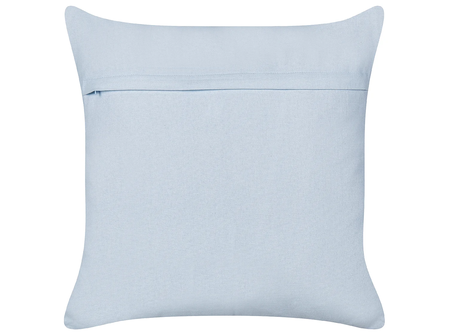 Lot de 2 coussins en coton brodé à motif d'arc-en-ciel bleu clair 45 x 45 cm LEEA