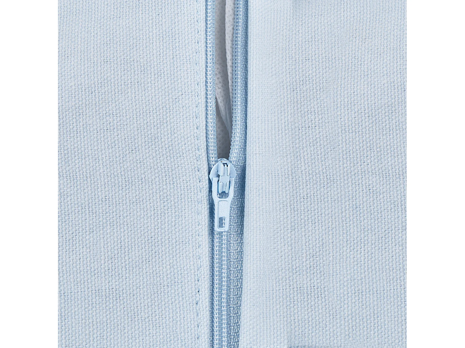 Lot de 2 coussins en coton brodé à motif d'arc-en-ciel bleu clair 45 x 45 cm LEEA