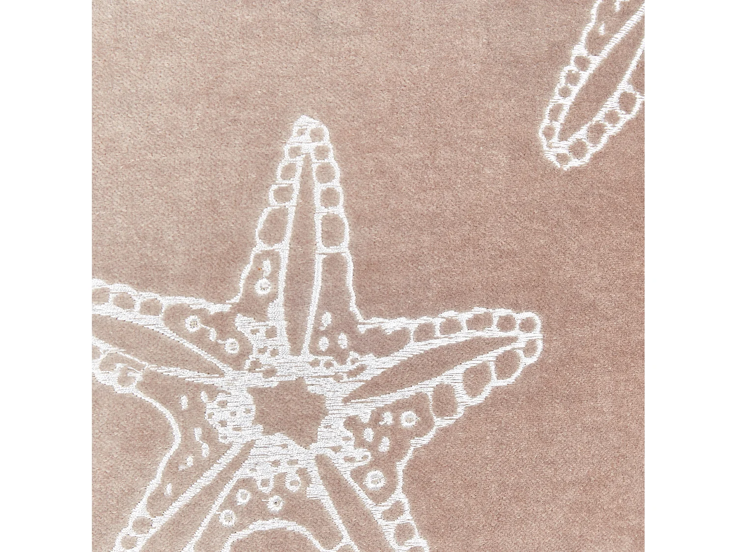 Poduszka dekoracyjna CERAMIUM Welur 45 x 45 cm Pastelowy róż Wzór kwiatowy