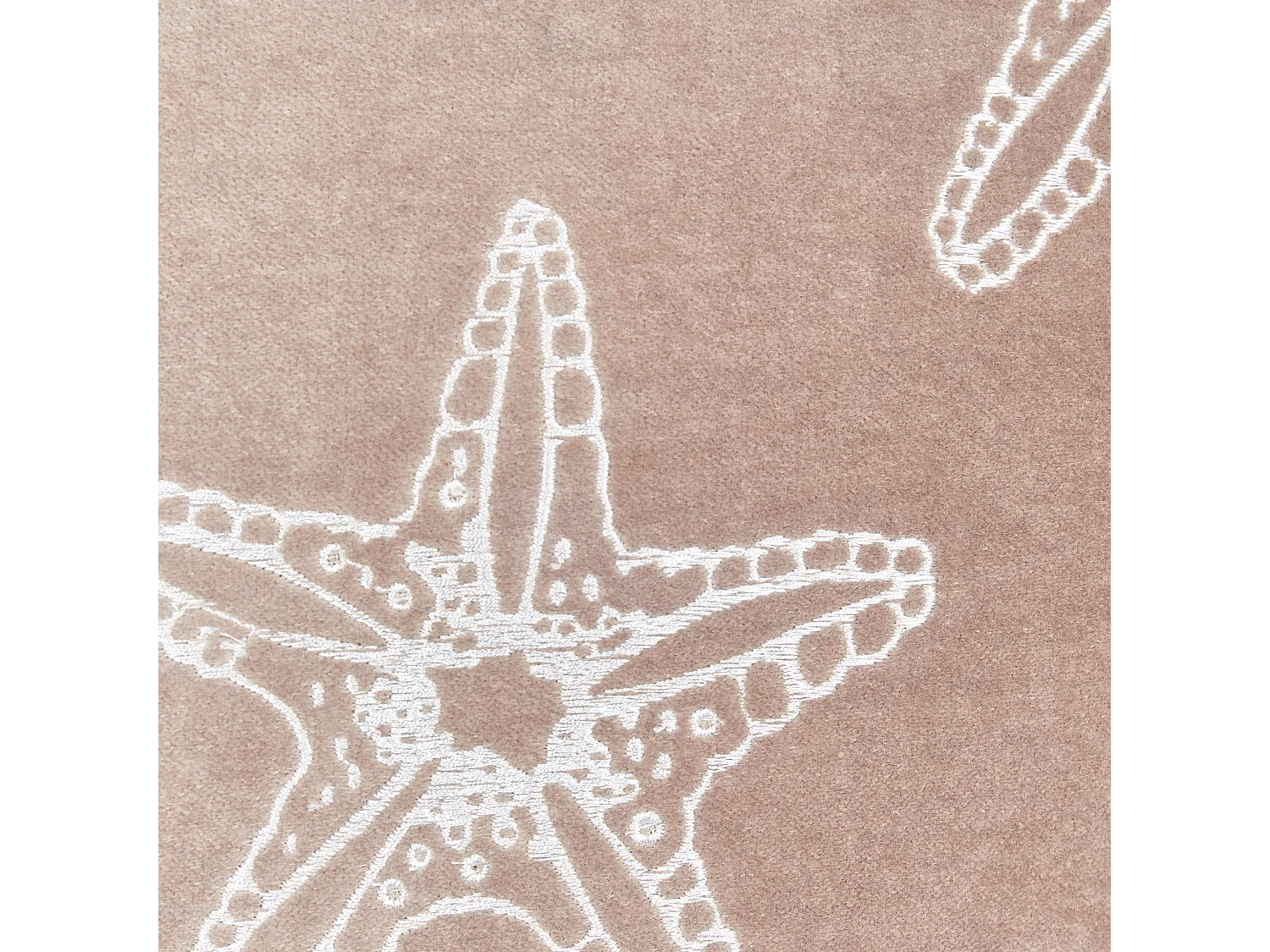 Coussin CERAMIUM Velours 45 x 45 cm Rose pastel Motif floral