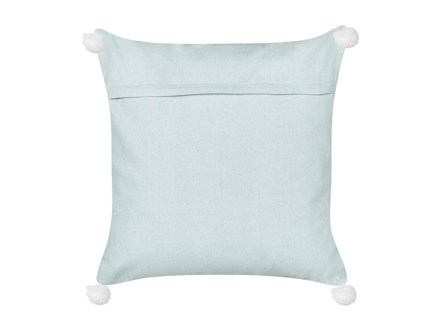 Dekokissen 2er Set mit Füllung Samt blau 45 x 45 cm bestickt Muschel Leathesia