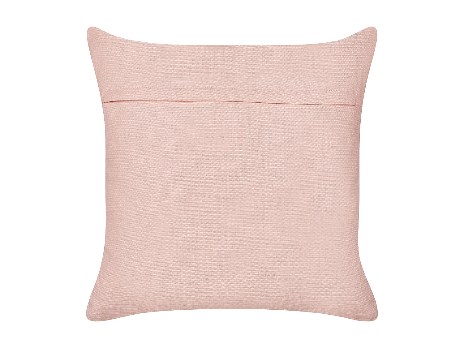 Dekokissen 2er Set Baumwolle rosa 45x45 cm Regenbogen bestickt Kinderzimmer Leea