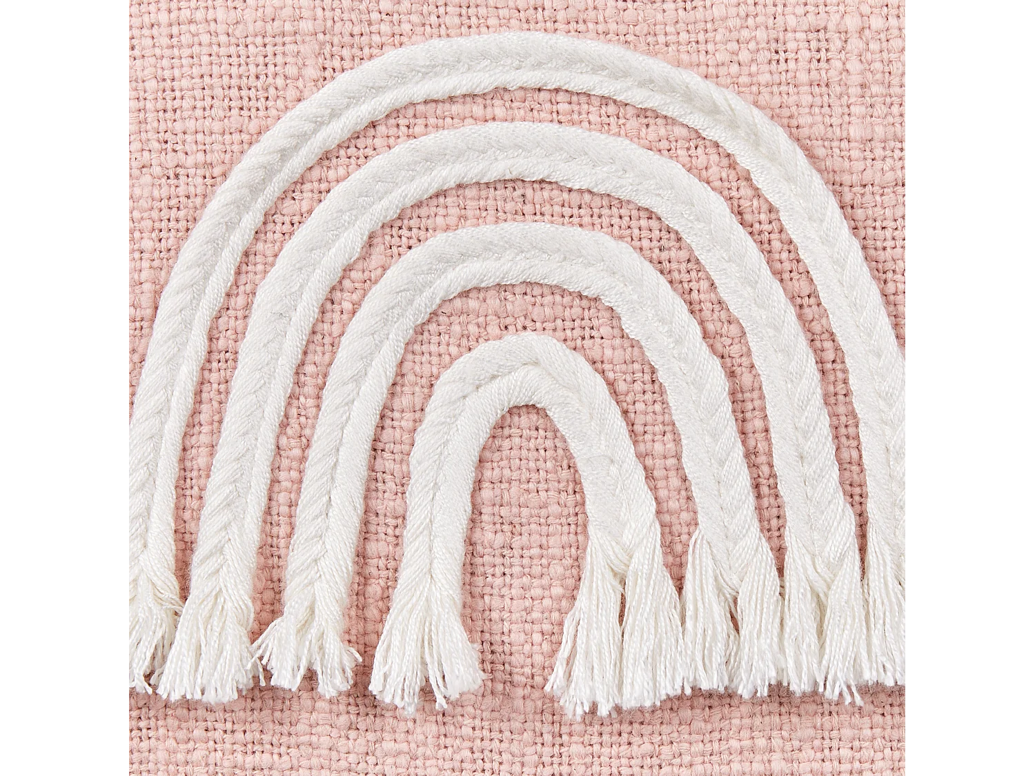 Sierkussen set van 2 geborduurd roze 45 x 45 cm LEEA