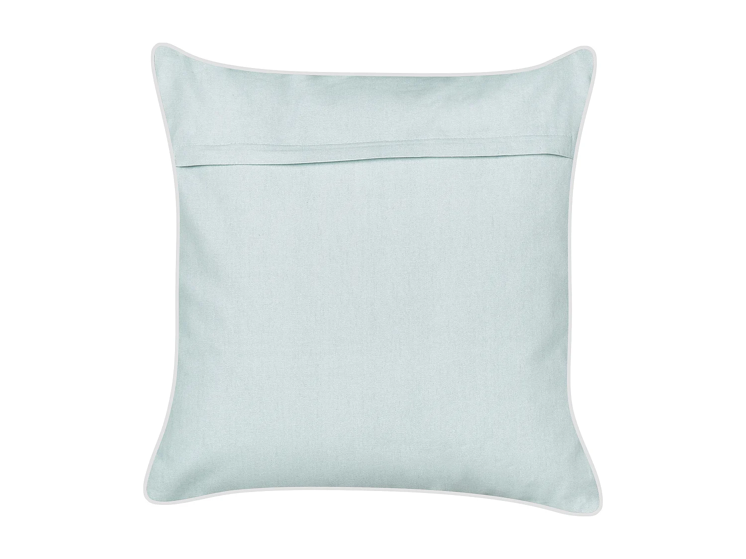 Set van 2 decoratieve kussens CERAMIUM Fluweel 45 x 45 cm Lichtblauw Bloempatroon