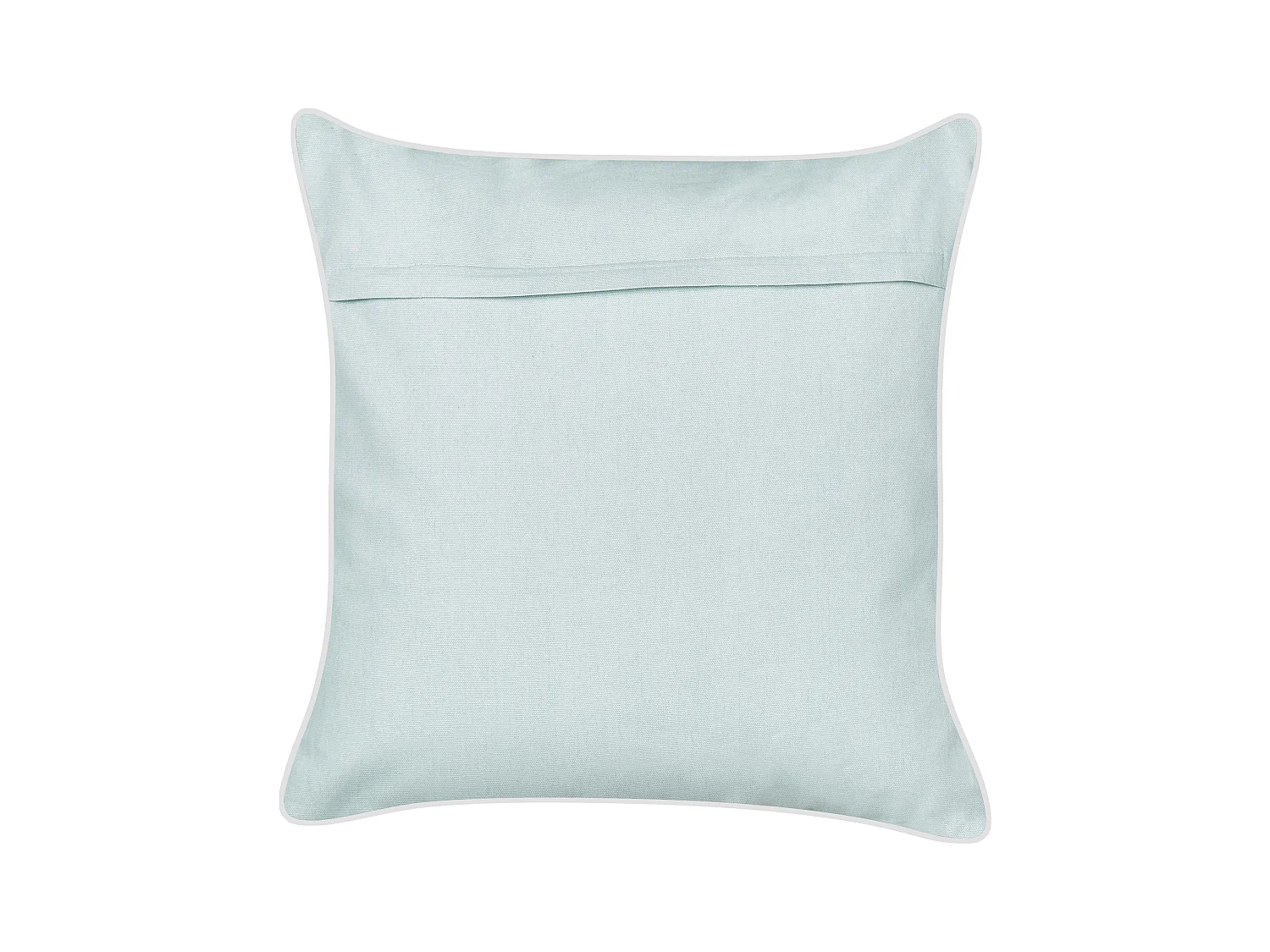 Lot de 2 coussins décoratifs CERAMIUM Velours 45 x 45 cm Bleu clair Motif floral