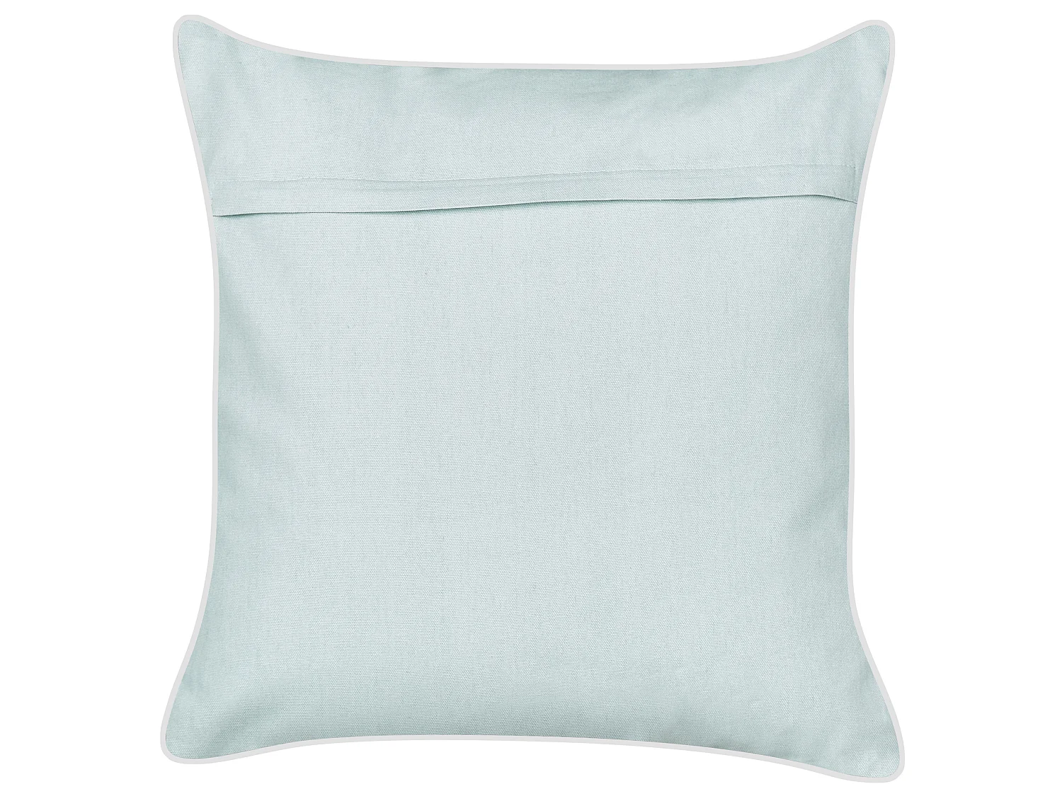 Lot de 2 coussins décoratifs CERAMIUM Velours 45 x 45 cm Bleu clair Motif floral